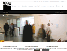 Tablet Screenshot of cubus-kunsthalle.de